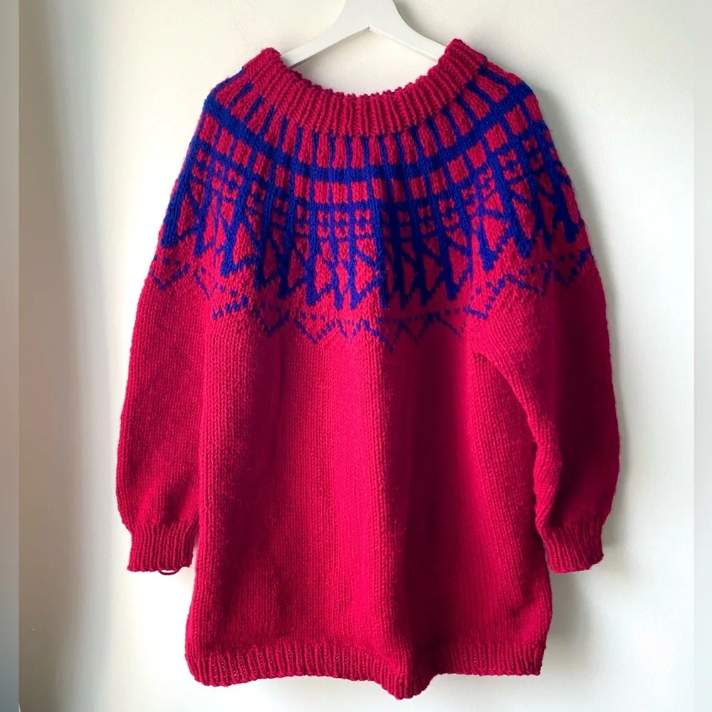 Chunky knit fairisle sweater - Picture 6 of 10